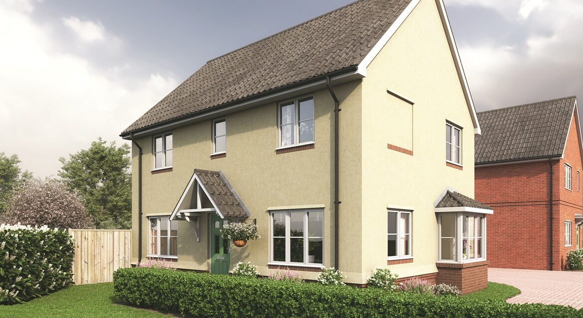 External view of a new property available in Pine Grove, Trimley